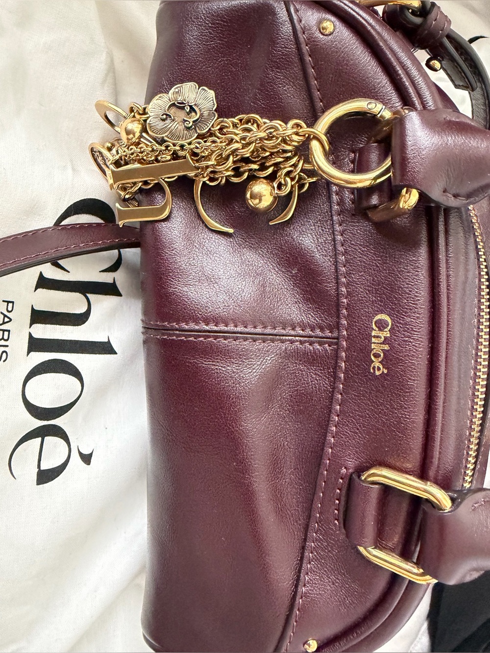 CHLOE
Bowling Piccola Hand Bags Bordeaux
In Burgundy